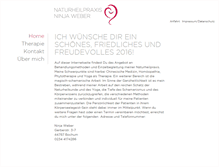 Tablet Screenshot of naturheilpraxis-ninja-weber.de